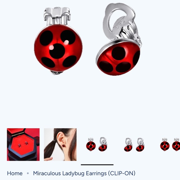 Darling Lady Bug earrings from Miraculous: Tales of Lady Bug and Cat Noir. - Picture 3 of 7